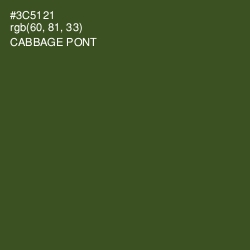 #3C5121 - Cabbage Pont Color Image